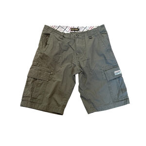 MENS POINT ZERO Cargo Short 34 Olive Green Casual